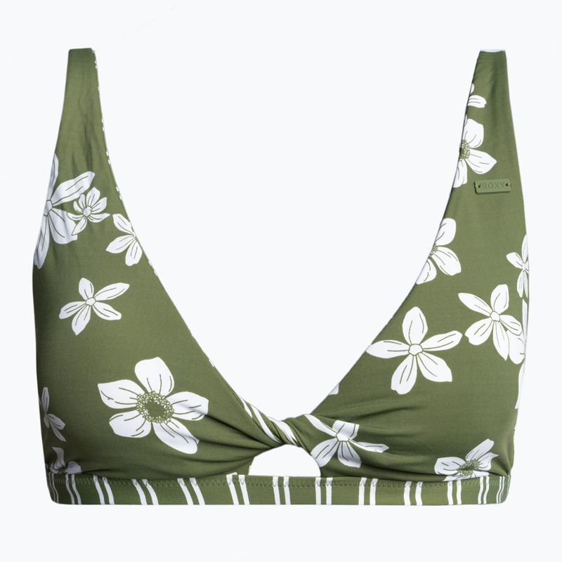 ROXY Retro Revo Twist top costume da bagno loden verde surfrider spirit s