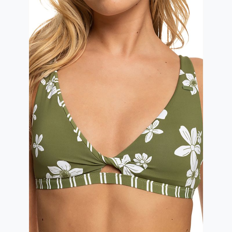 ROXY Retro Revo Twist top costume da bagno loden verde surfrider spirit s 9