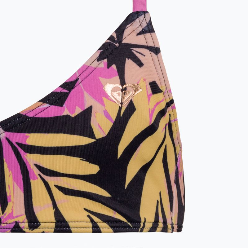 Costume da bagno due pezzi ROXY Active Joy Basic Triangle Set antracite zebra bambina 3