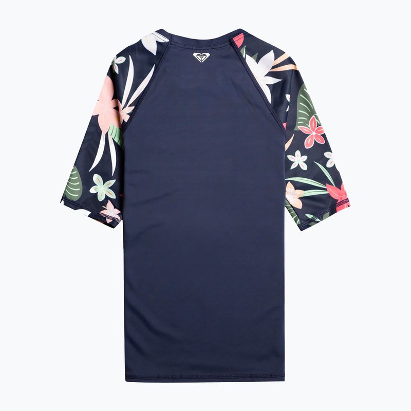 Maglietta da bagno ROXY Printed Sleeves mood indigo alma per bambini 2