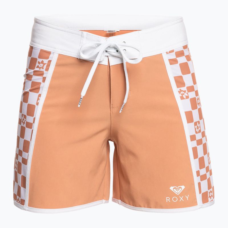 Pantaloncini da bagno da donna ROXY Scatola di fiori di sughero stampata da 5 pollici