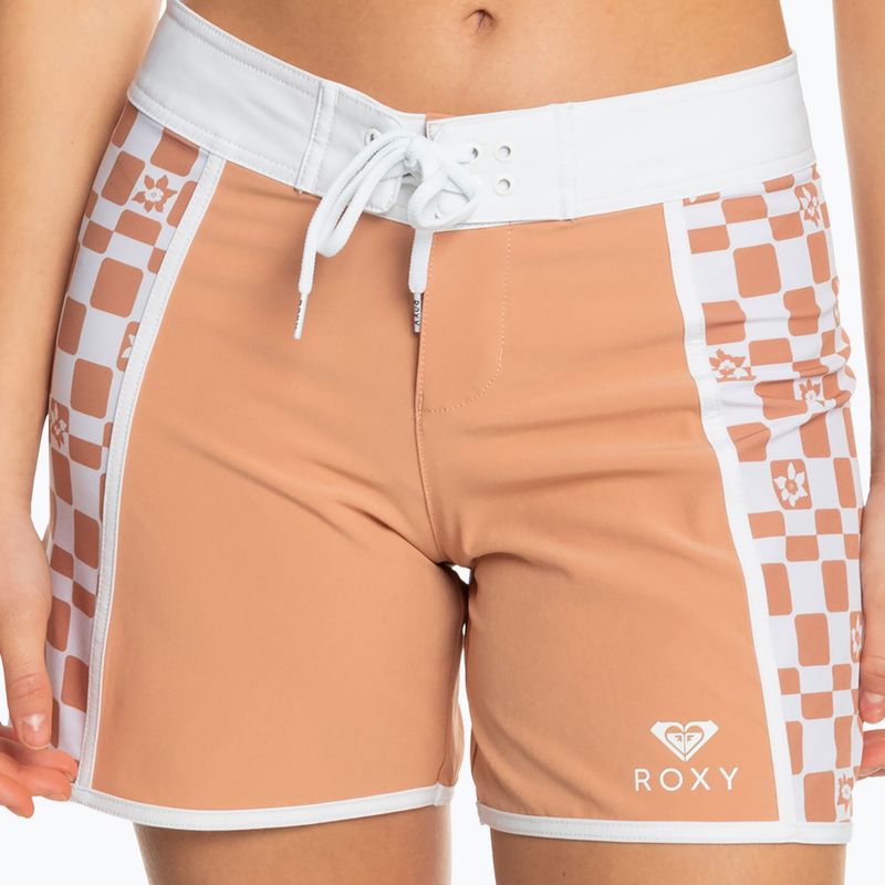 Pantaloncini da bagno da donna ROXY Scatola di fiori di sughero stampata da 5 pollici 2