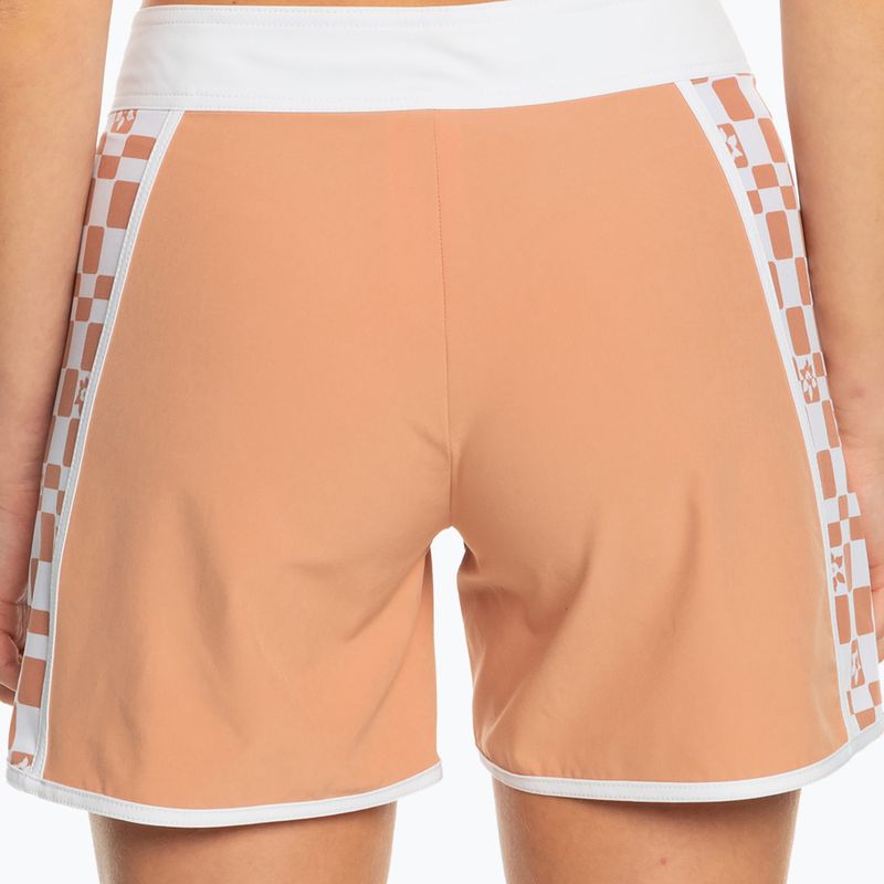 Pantaloncini da bagno da donna ROXY Scatola di fiori di sughero stampata da 5 pollici 4