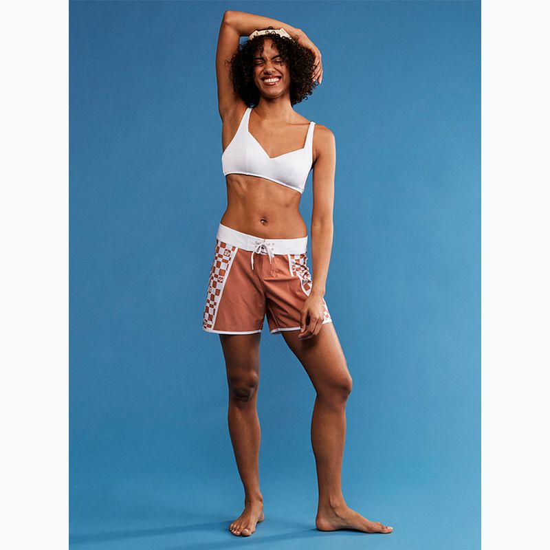 Pantaloncini da bagno da donna ROXY Scatola di fiori di sughero stampata da 5 pollici 9