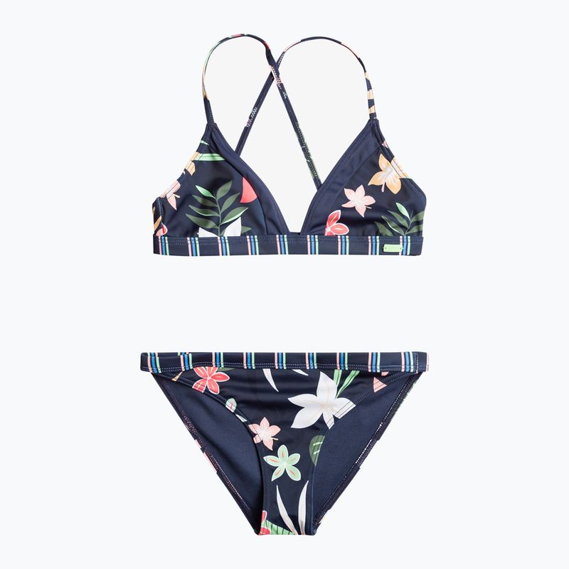 Costume da bagno a due pezzi per bambini ROXY Vacay For Life Athletic Set mood indigo alma swim 4