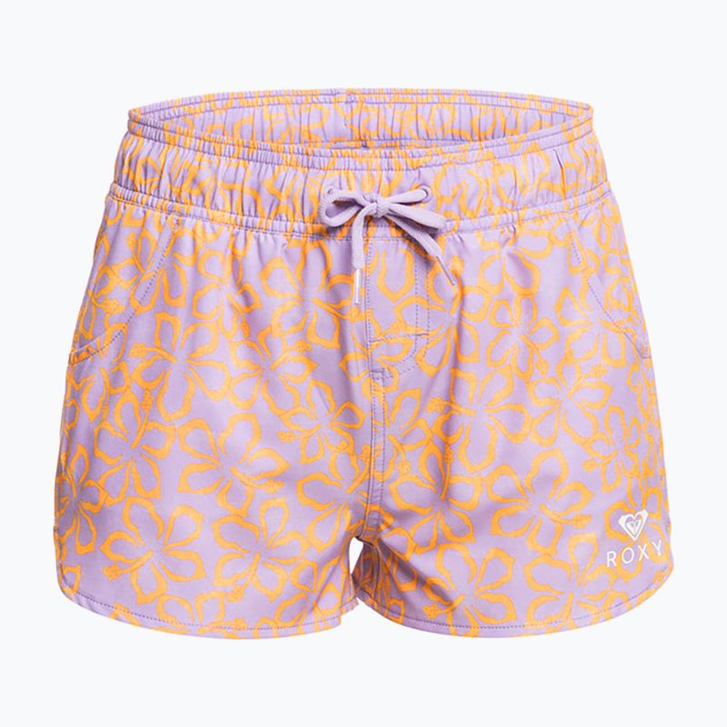 Pantaloncini da bagno donna ROXY Wave Printed 2" mock orange hawaiianheat