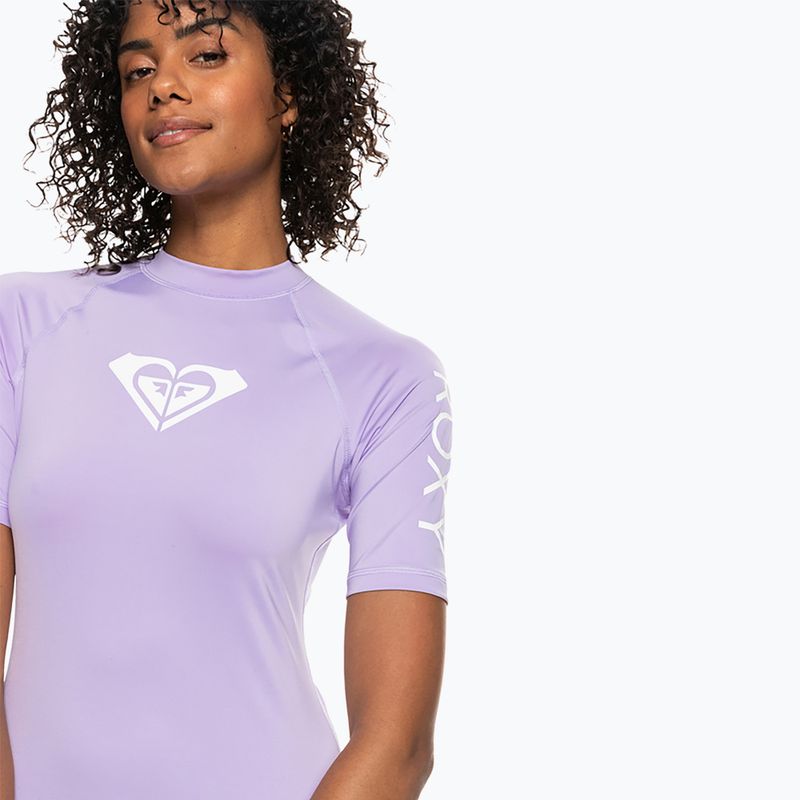 Maglietta da nuoto donna ROXY Whole Hearted rosa viola 5
