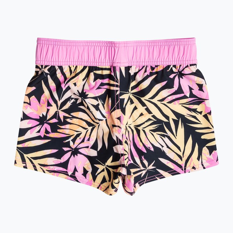 ROXY Desert Rider, pantaloncini da bagno per bambini antracite zebrati, ragazza della giungla 2