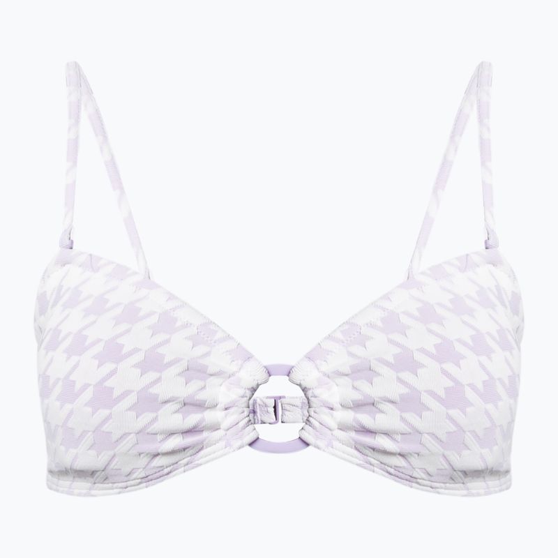 ROXY Check It Top a fascia per costumi da bagno rosa viola