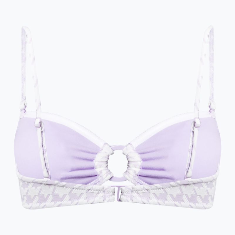 ROXY Check It Top a fascia per costumi da bagno rosa viola 2