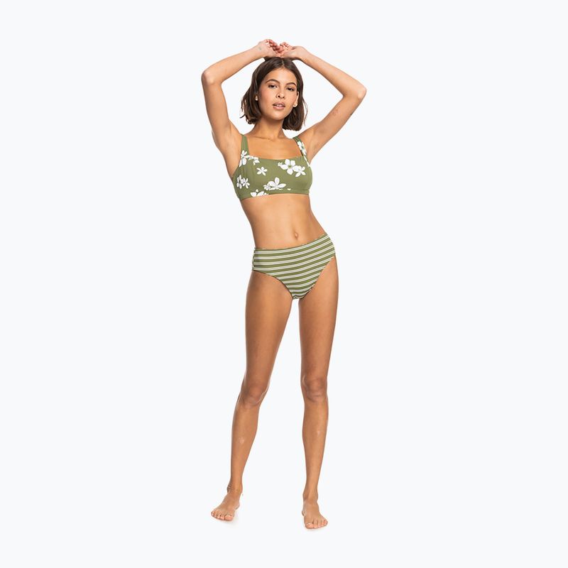 ROXY Retro Revo Bikini Bottom Hl Midwaist loden green surfrider spirit s 8