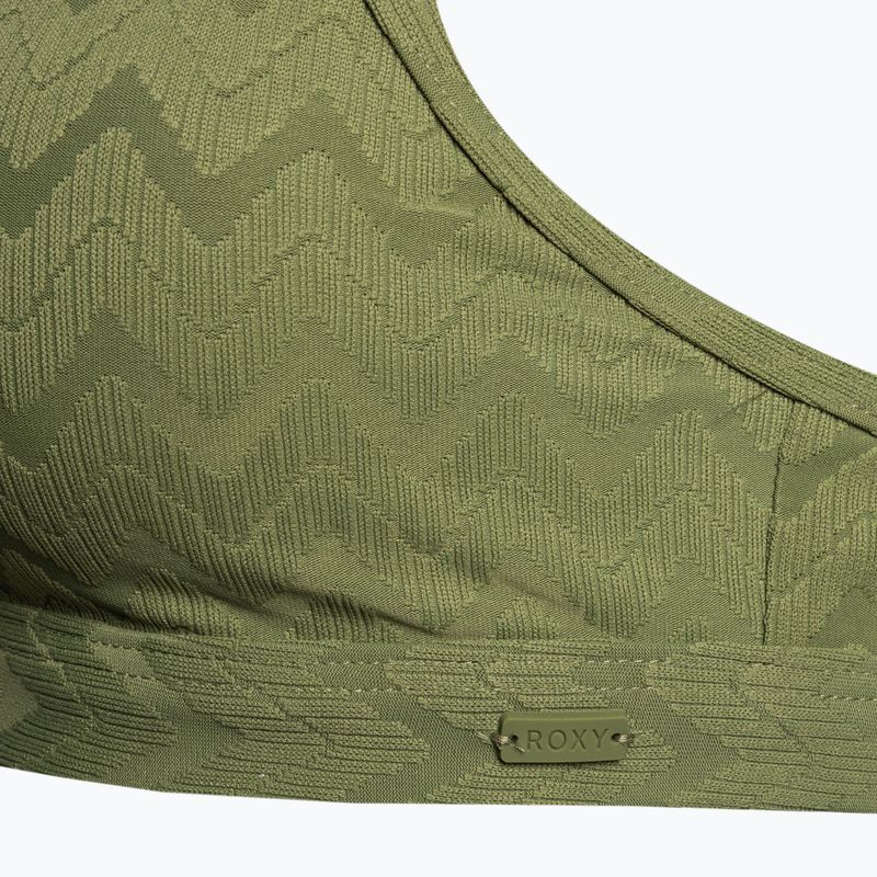 ROXY Current Coolness Bralette top da bagno verde loden 3