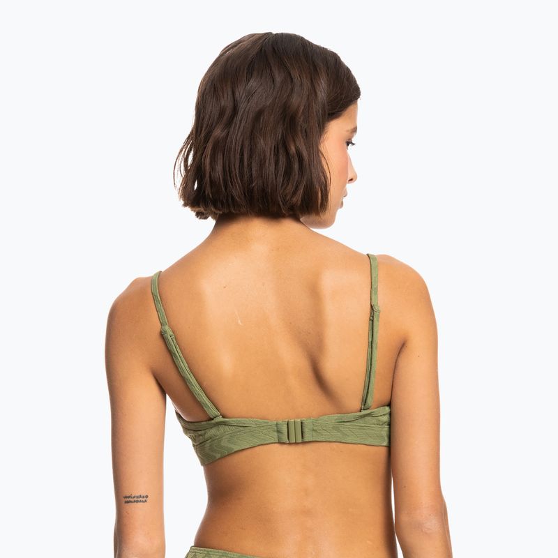 ROXY Current Coolness Bralette top da bagno verde loden 6