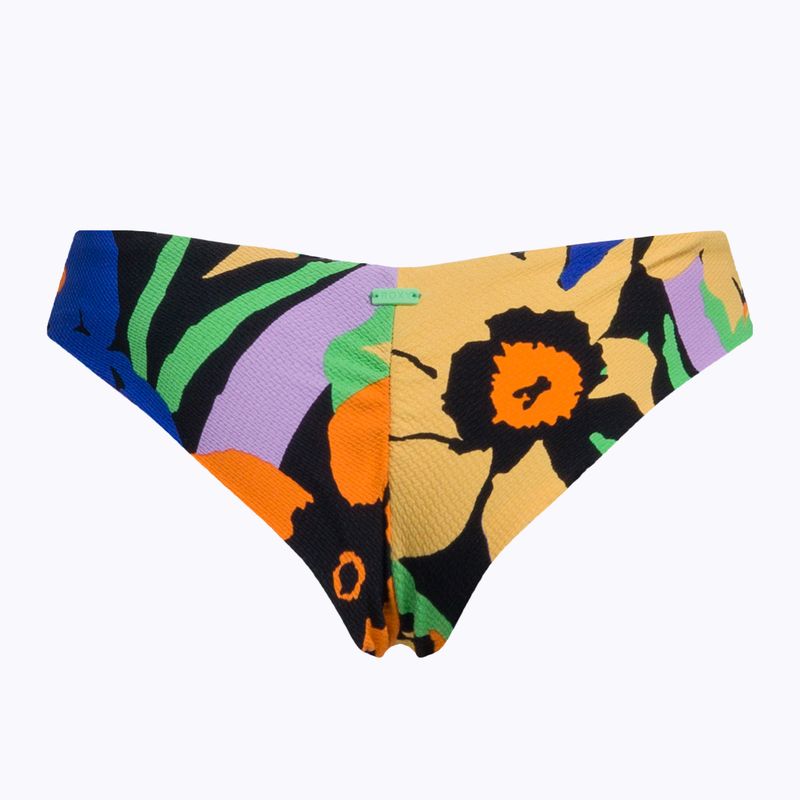 ROXY Color Jam Cheeky antracite, slip del costume da bagno a fiorellini 2