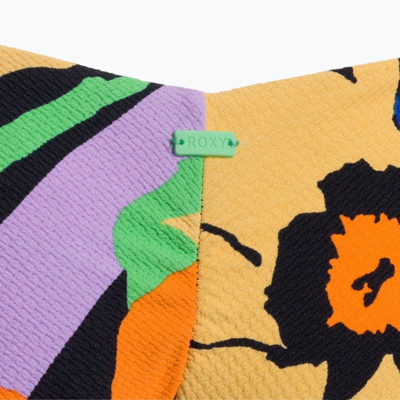 ROXY Color Jam Cheeky antracite, slip del costume da bagno a fiorellini 3