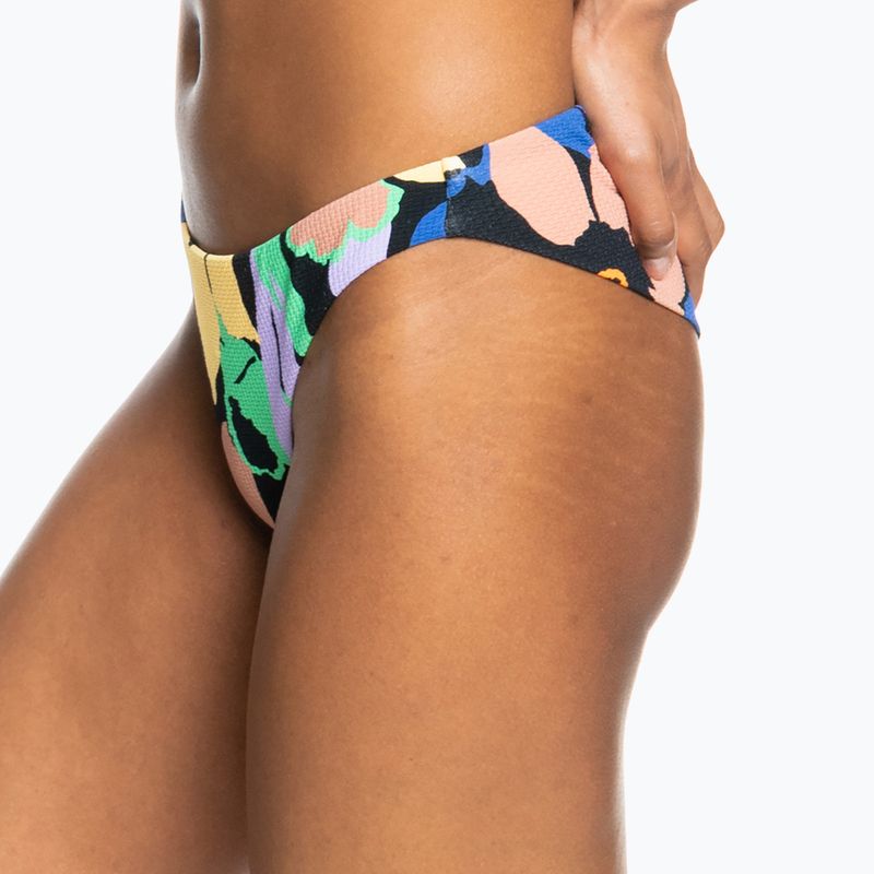 ROXY Color Jam Cheeky antracite, slip del costume da bagno a fiorellini 7