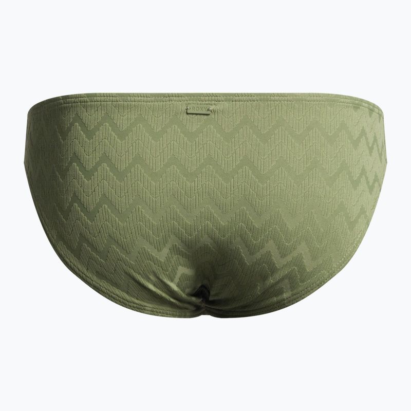 ROXY Current Coolness Slip del costume da bagno hipster verde loden 2