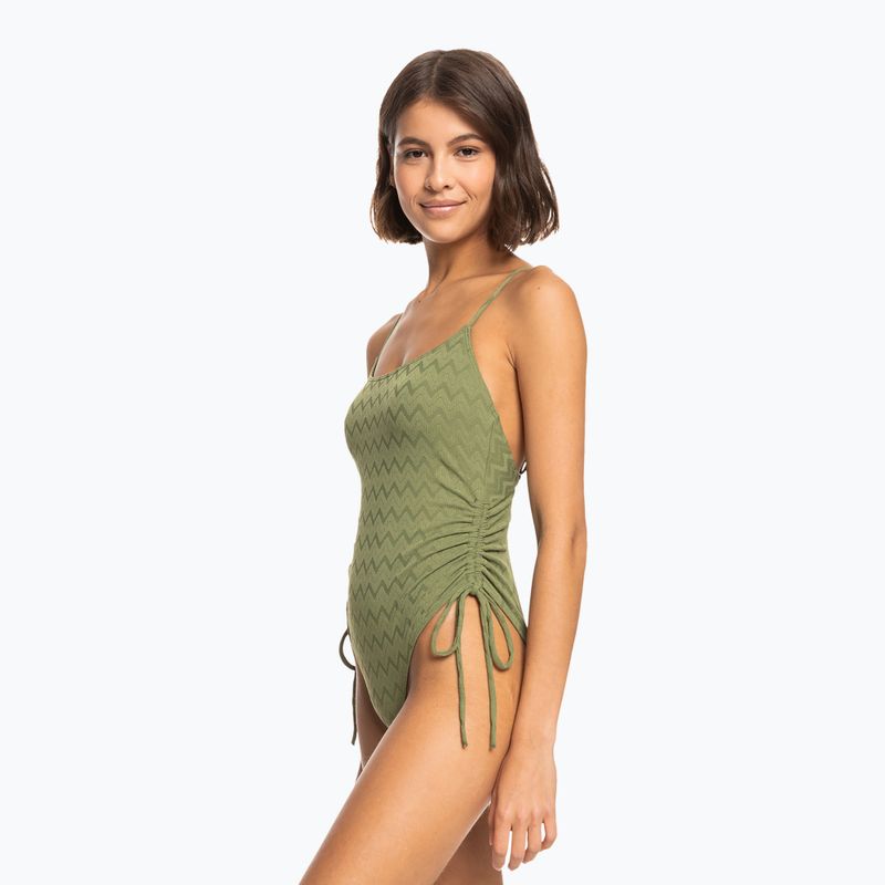 Costume intero donna ROXY Current Coolness verde loden 7