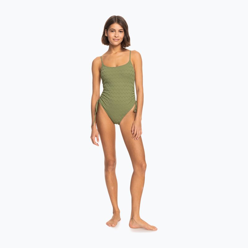 Costume intero donna ROXY Current Coolness verde loden 5