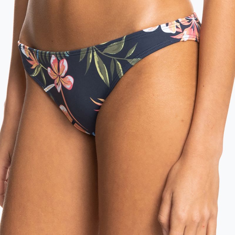 ROXY Into The Sun Moderate mood indigo tropical swimsuit bottom depht 5