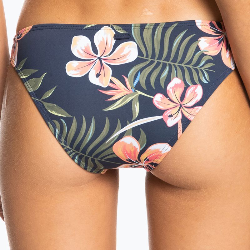 ROXY Into The Sun Moderate mood indigo tropical swimsuit bottom depht 4