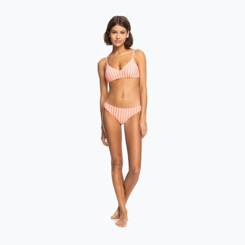 ROXY Into The Sun papaya punch novelta striscia slip costume da bagno h 3