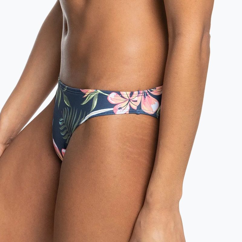 ROXY Into The Sun umore indaco tropicale costume da bagno slip depht 7