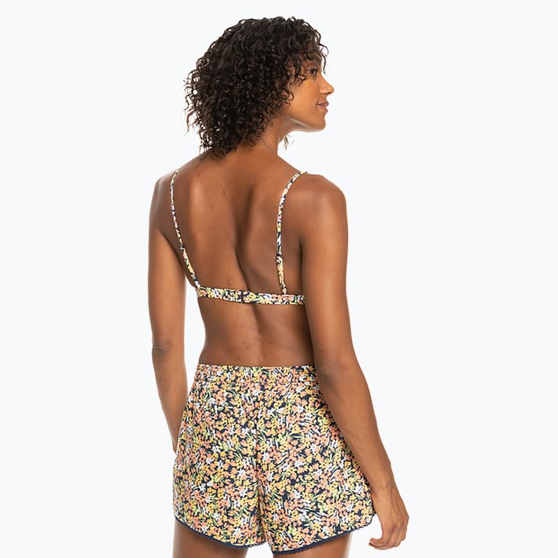 Pantaloncini da bagno donna ROXY Salty Tan mood indigo ditsy love 4