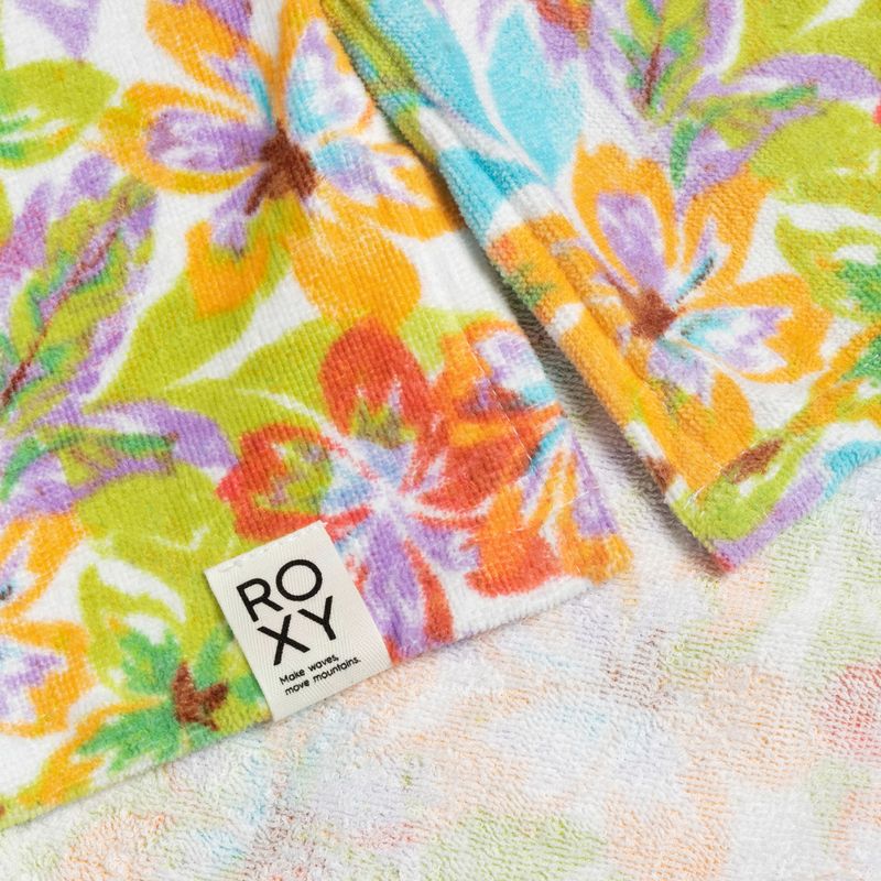 Poncho donna ROXY Stay Magical stampato bianco neve pualani combo 3