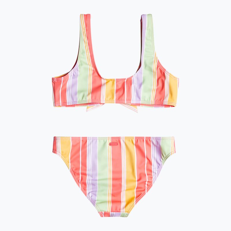 Costume da bagno a due pezzi per bambini ROXY Ocean Treasure Bralette Set sunkissed coral salty sunset 6