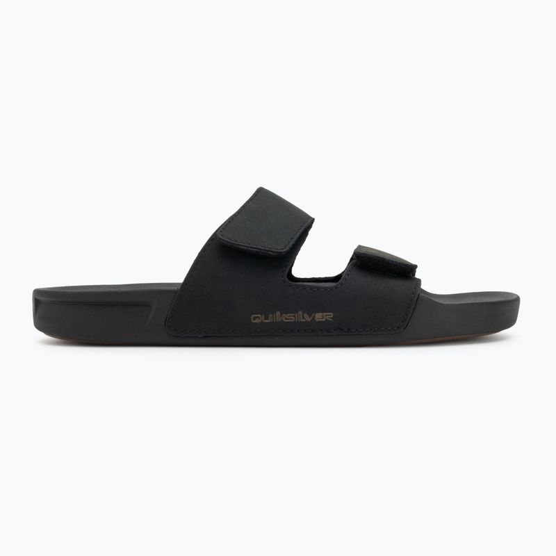 Quiksilver Uomo Rivi Leather Double Adjust infradito nero 1 2