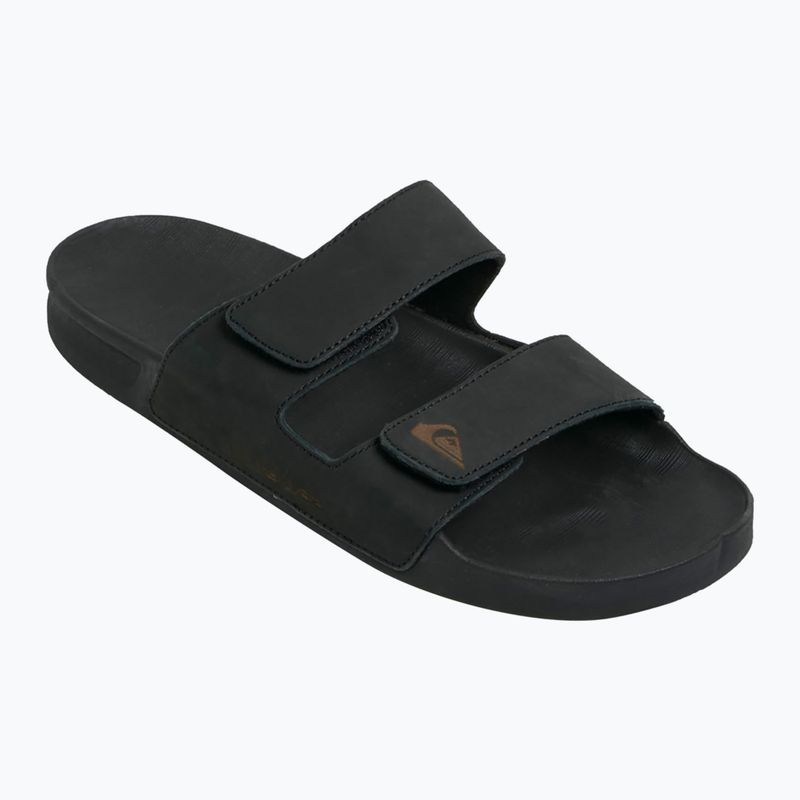 Quiksilver Uomo Rivi Leather Double Adjust infradito nero 1