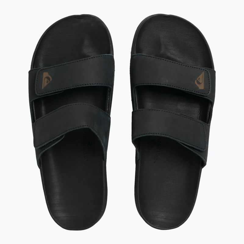 Quiksilver Uomo Rivi Leather Double Adjust infradito nero 1 2
