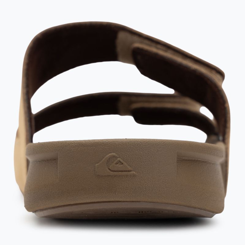 Quiksilver uomo Rivi Leather Double Adjust infradito tan 1 6