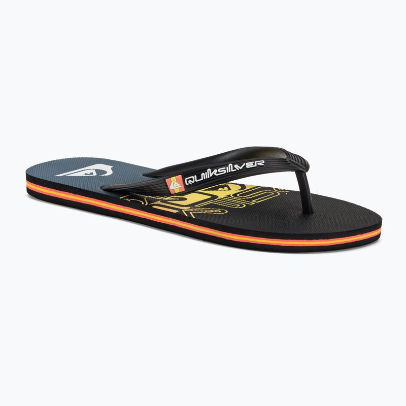 Infradito Quiksilver Molokai Wordblock uomo nero/nero/arancio