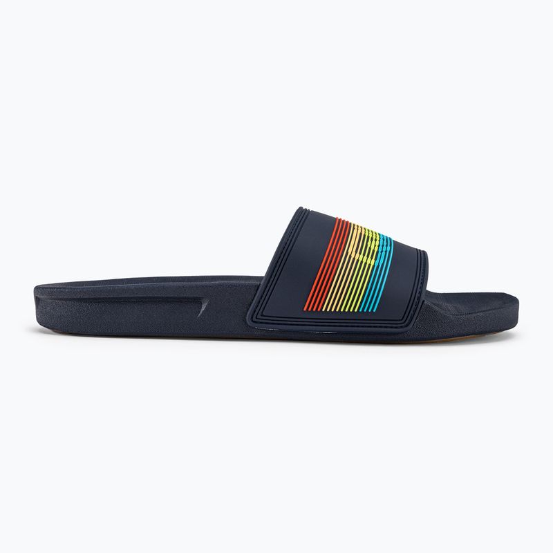 Quiksilver uomo Rivi Wordmark Slide infradito blu 2