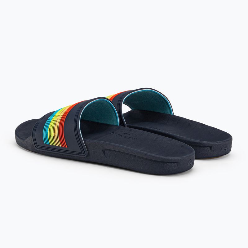 Quiksilver uomo Rivi Wordmark Slide infradito blu 3