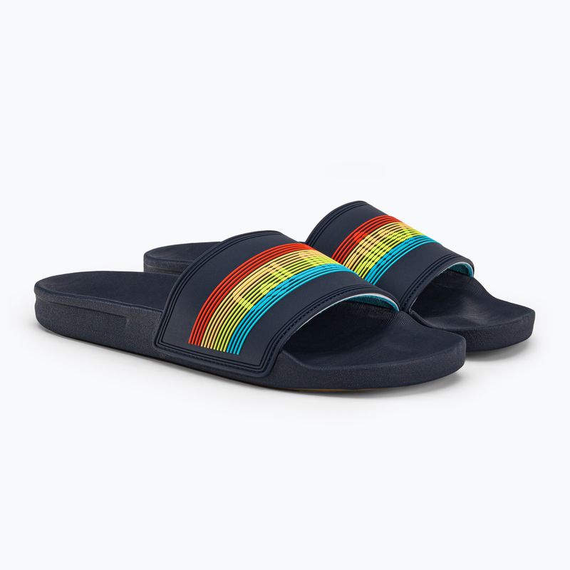 Quiksilver uomo Rivi Wordmark Slide infradito blu 4