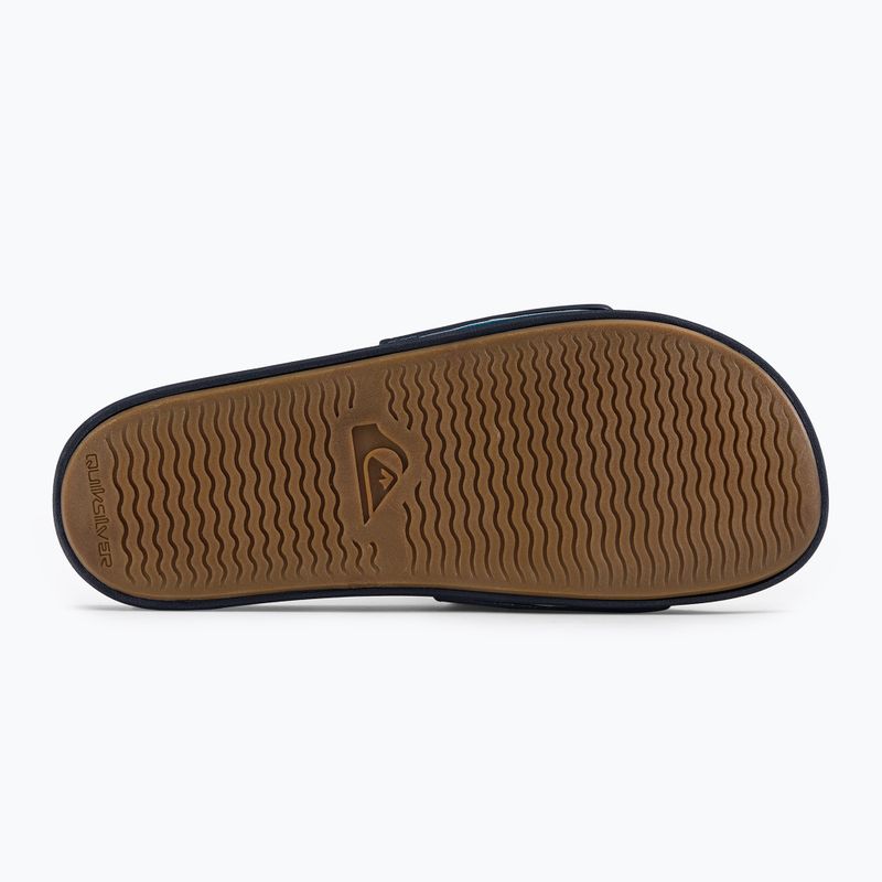 Quiksilver uomo Rivi Wordmark Slide infradito blu 5