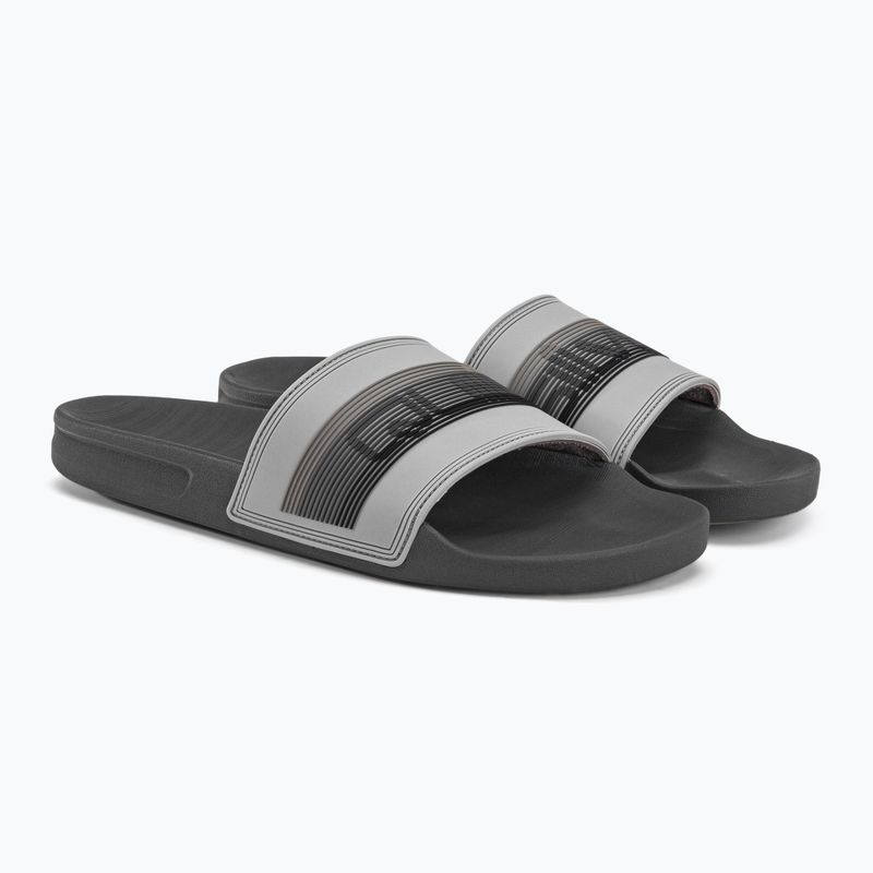 Quiksilver uomo Rivi Wordmark Slide infradito grigio 4