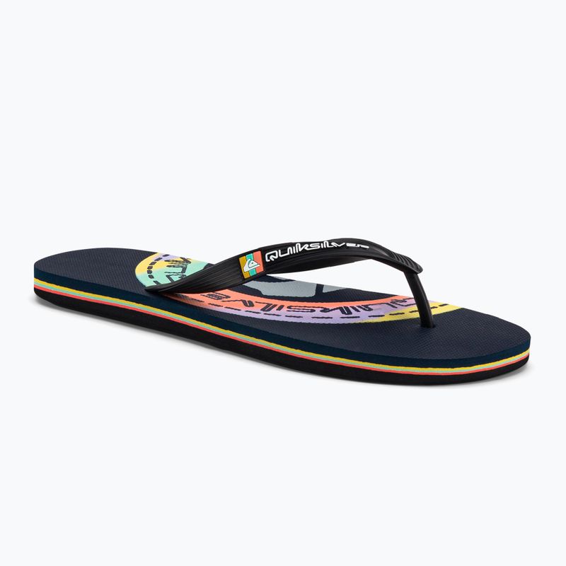 Infradito Quiksilver Molokai Art blu/blu/arancio da uomo