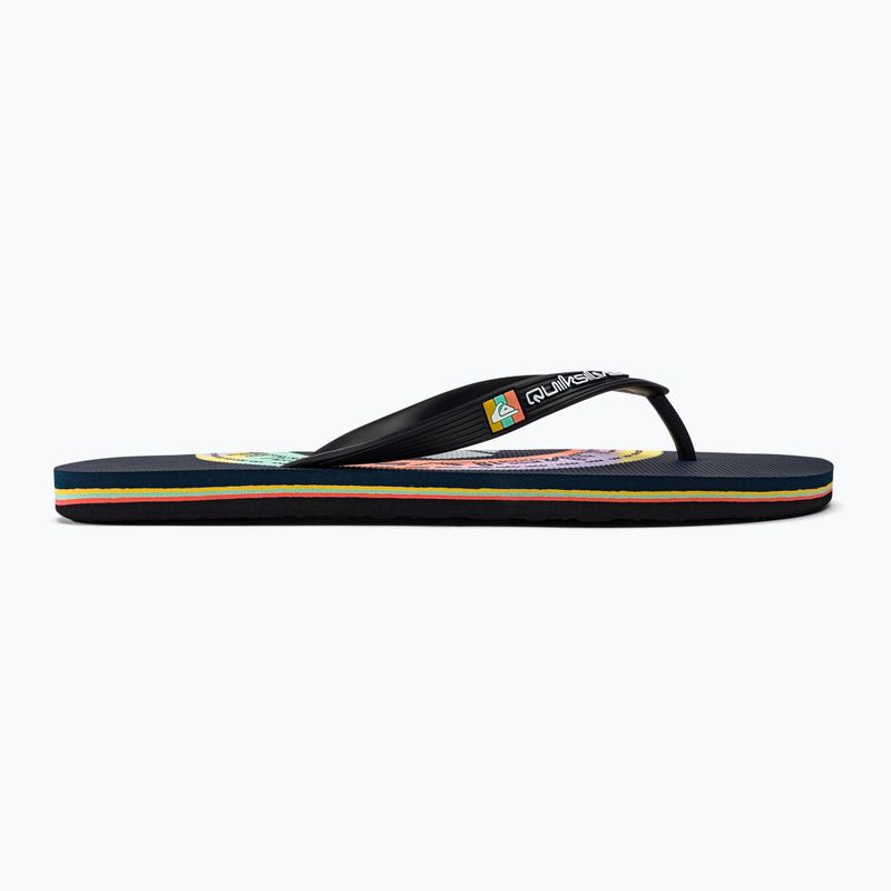 Infradito Quiksilver Molokai Art blu/blu/arancio da uomo 2