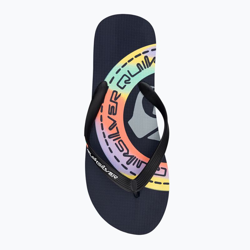 Infradito Quiksilver Molokai Art blu/blu/arancio da uomo 6