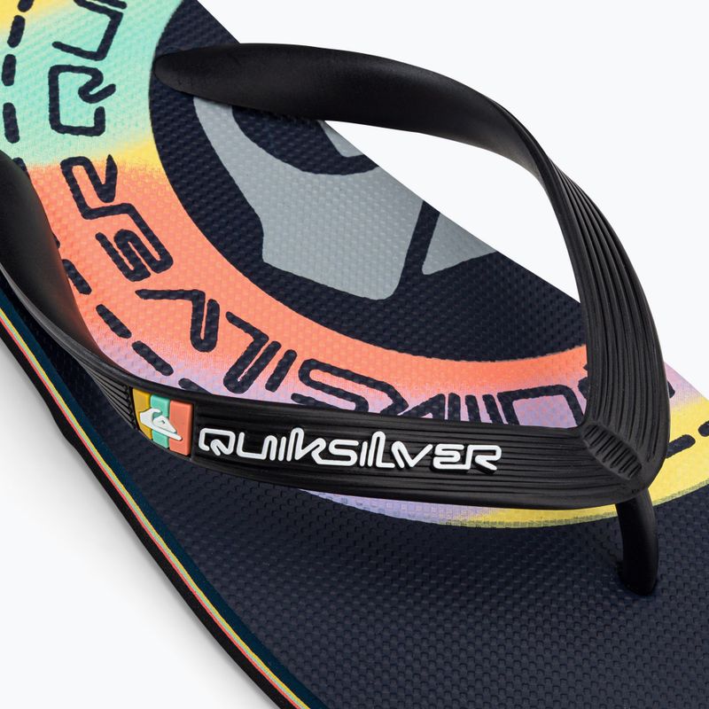 Infradito Quiksilver Molokai Art blu/blu/arancio da uomo 7