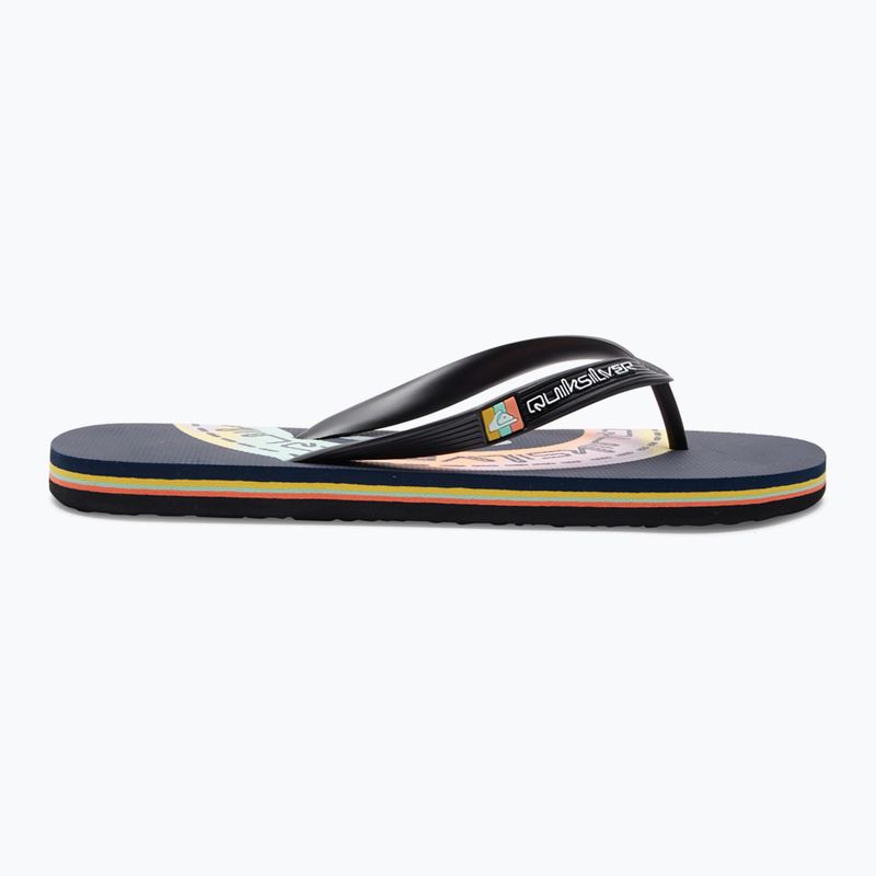 Infradito Quiksilver Molokai Art blu/blu/arancio da uomo 9