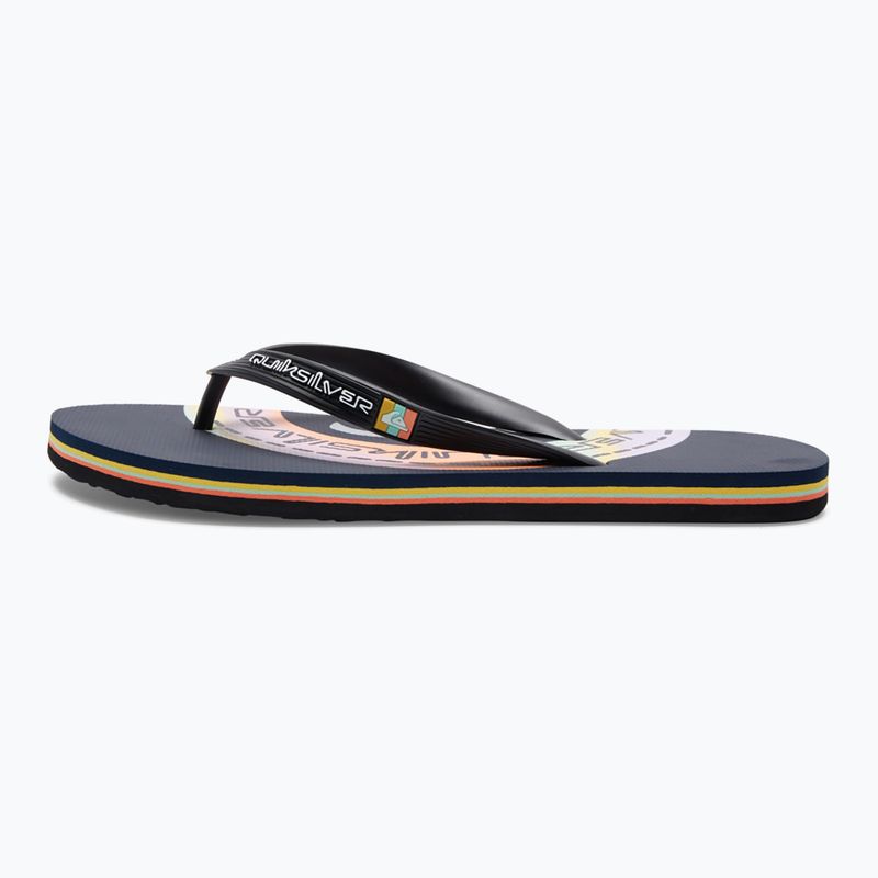 Infradito Quiksilver Molokai Art blu/blu/arancio da uomo 10