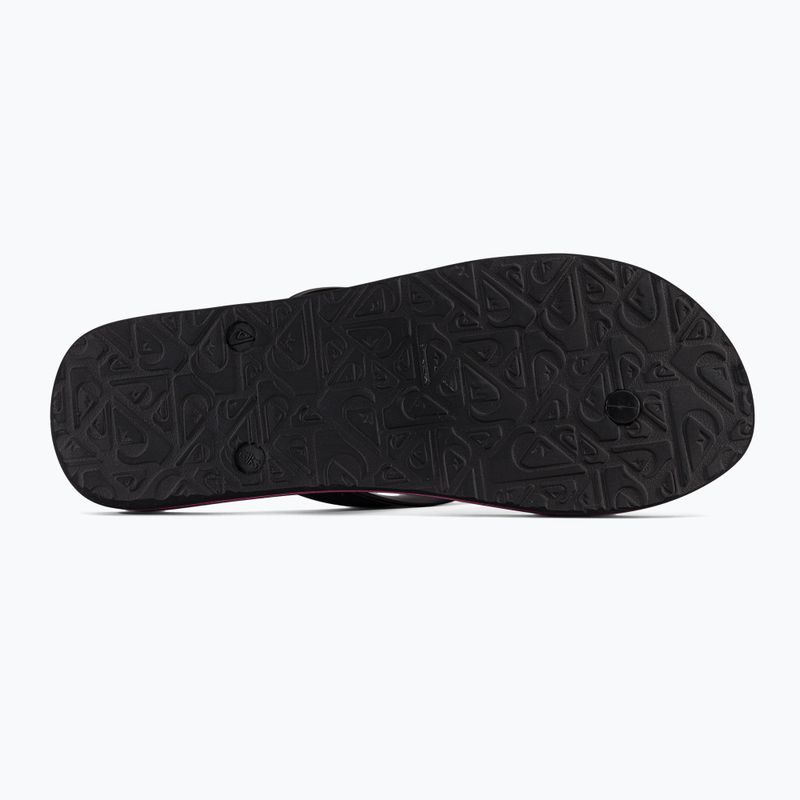 Infradito Quiksilver Molokai Wordblock uomo nero/nero/rosa 5