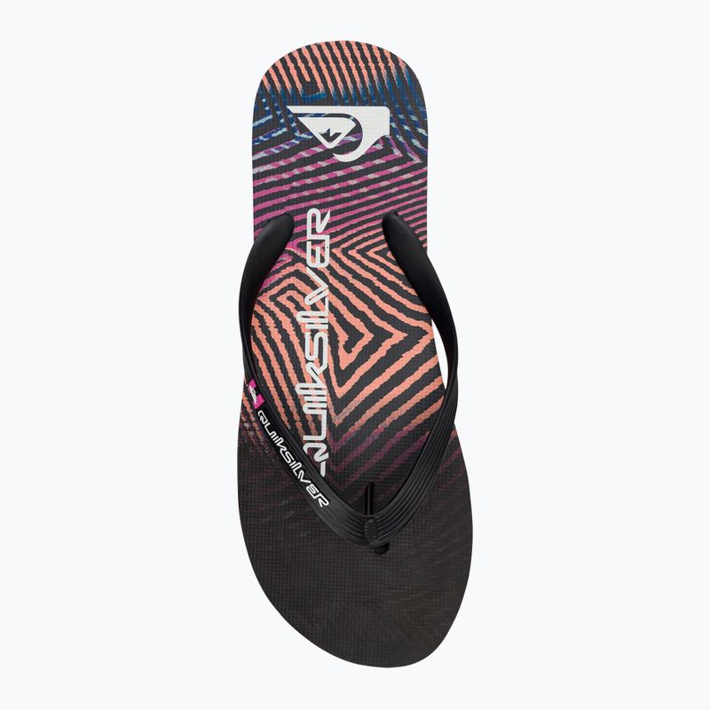 Infradito Quiksilver Molokai Wordblock uomo nero/nero/rosa 6