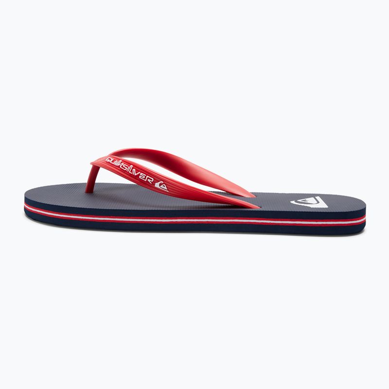 Infradito Quiksilver Molokai Core rosso da uomo 11