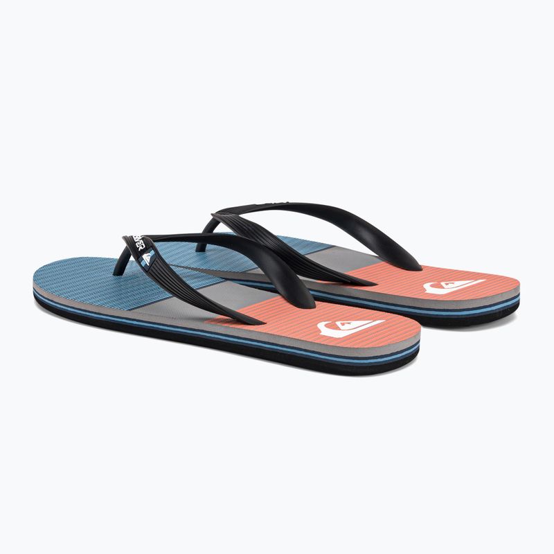 Infradito Quiksilver Molokai Tijuana blu/blu/arancio da uomo 3